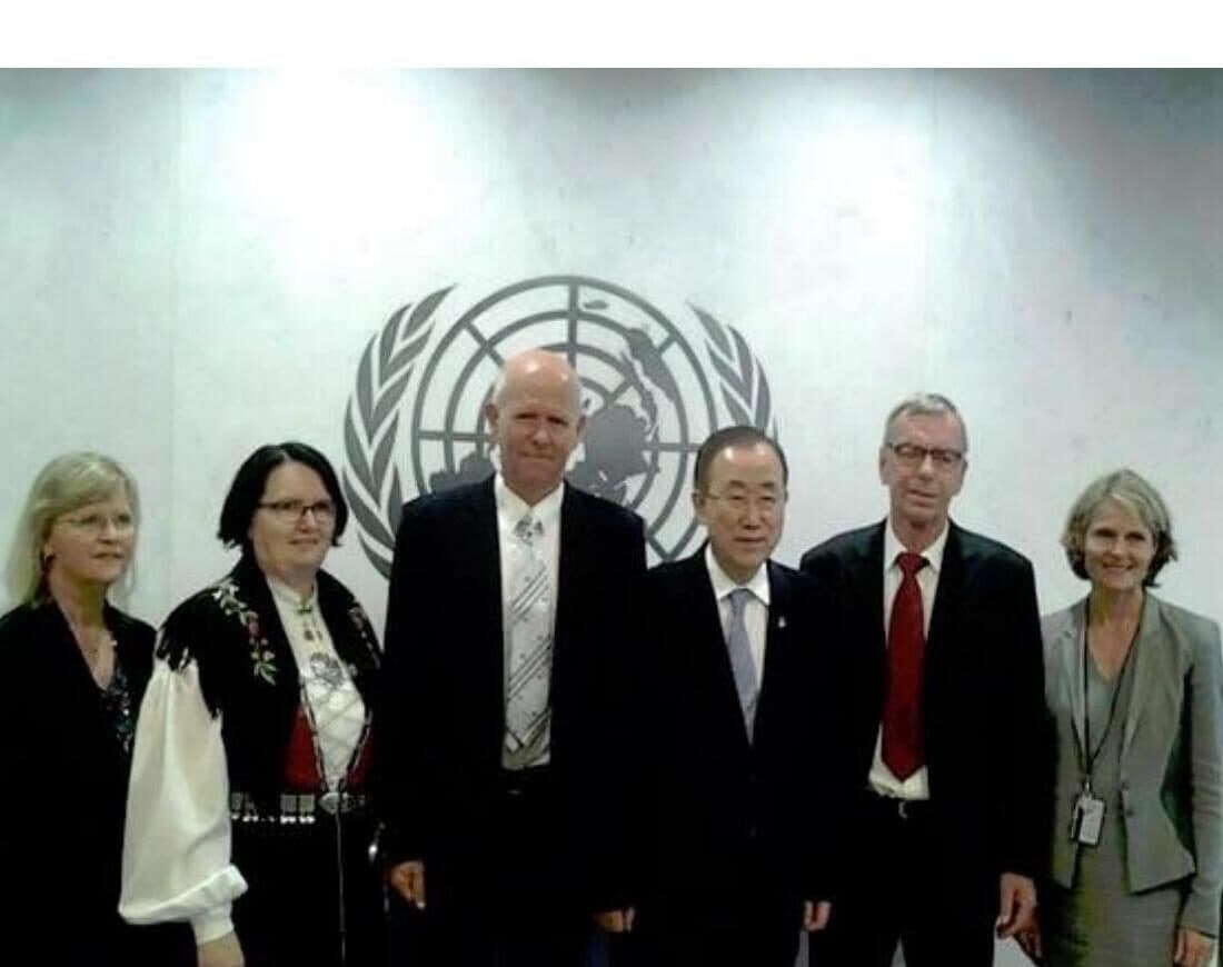 Bike for Peace-delegasjonen møter Ban Ki-moon